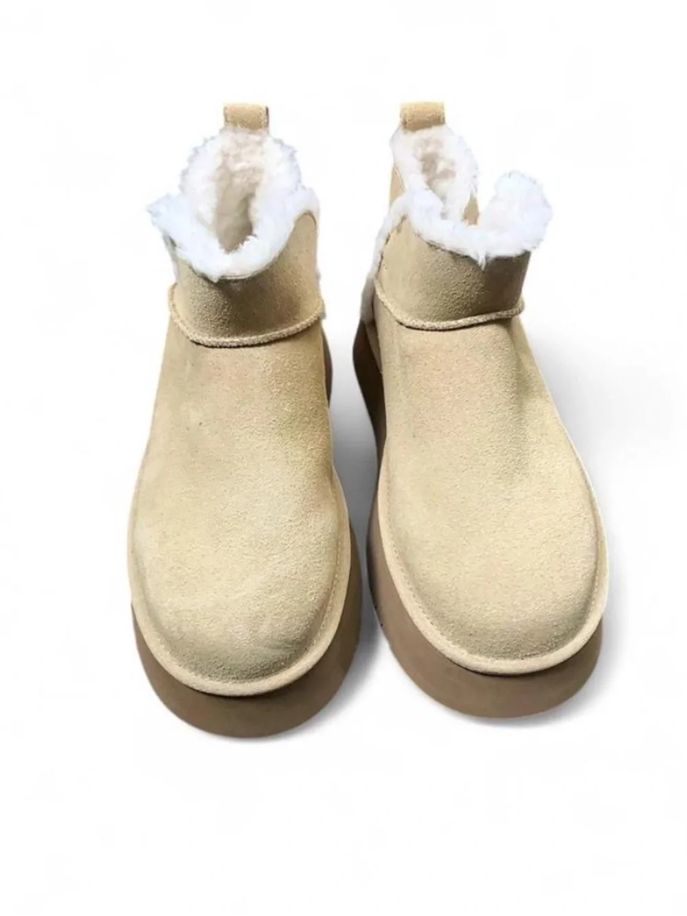 Koolaburra by UGG Koola Ultra Mini Platform Boots Sand Size 8 NWOT